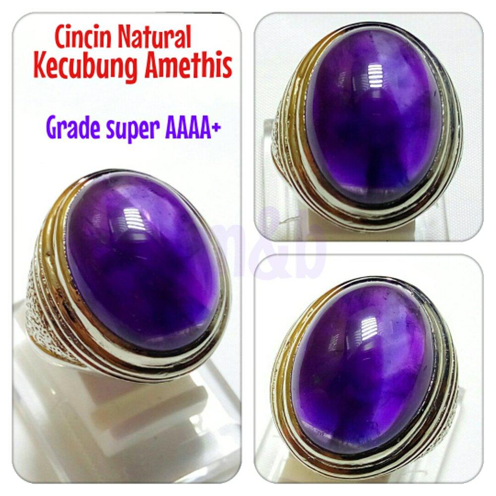 PROMO CINCIN NATURAL KECUBUNG AMETHIS PANGKALAN BUN GRADE SUPER AAAA++ KUALITAS TERBAIK NO 1 RAYA