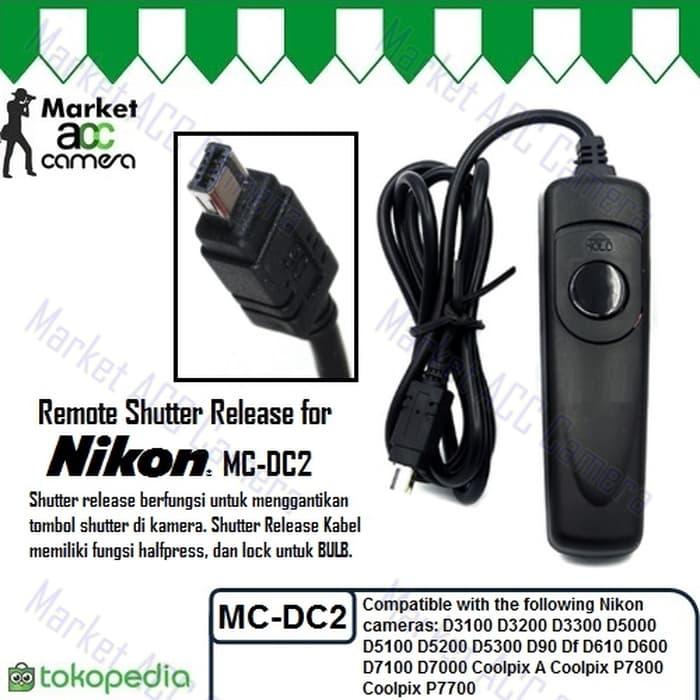 Remote Shutter Release for Nikon MC-DC2 (D5100, D5200, D5300, D90) TERLARIS