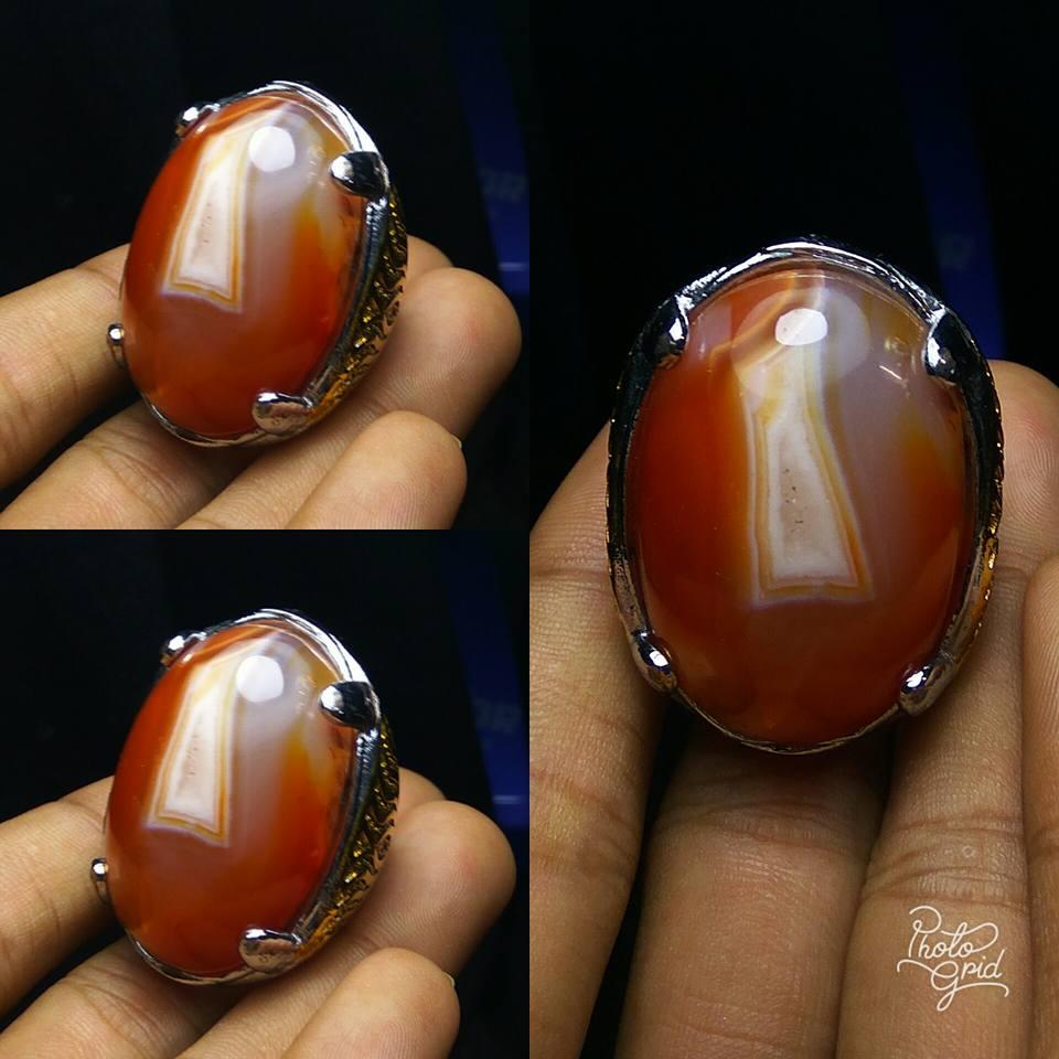 Cincin Batu Mulia Motif Kantong Semar