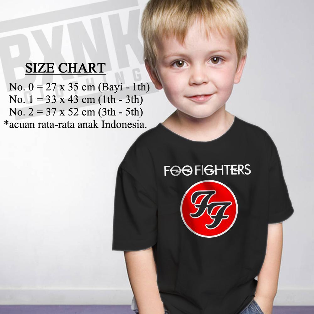 Kaos Anak Tema Band Foo Figthers # 6 ( Kaosband Kaos Distro ) #