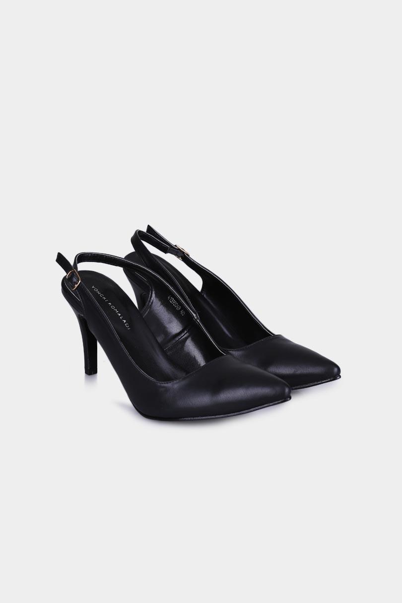 Yongki Komaladi Sepatu Fashion Sandal Heel Wanita 41390049 Hitam