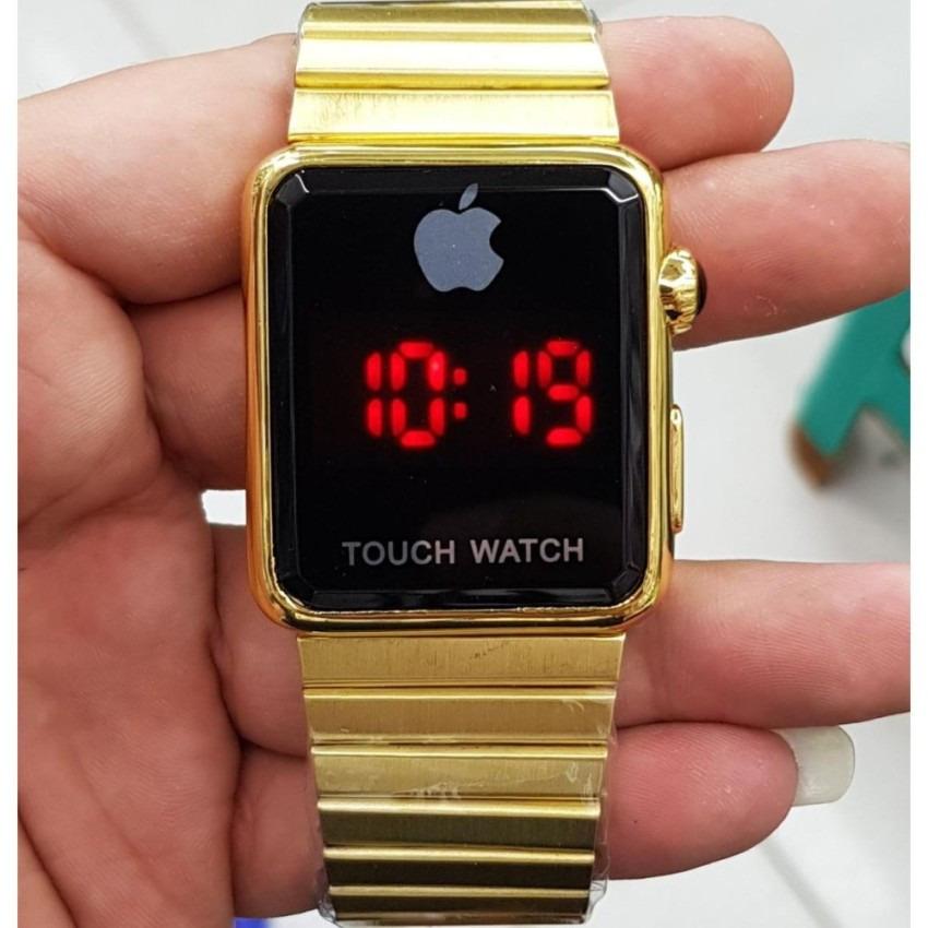 Iphone Apple Touch Watch I Phone Gold Jam Tangan Wanita Pria