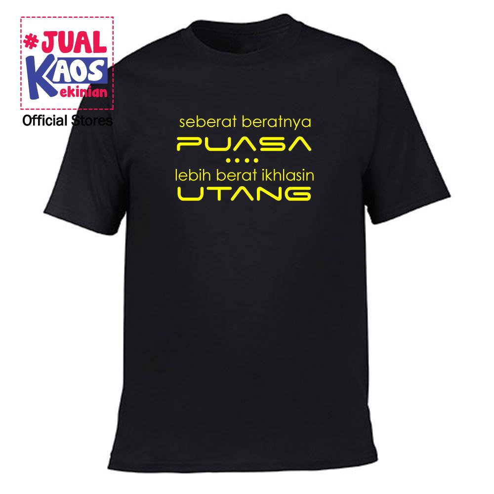 Kaos JP 1 Jual Kaos Jualkaos murah / Terlaris / Premium / tshirt / katun import / kekinian / pria / wanita / Puasa tak seberat Utang