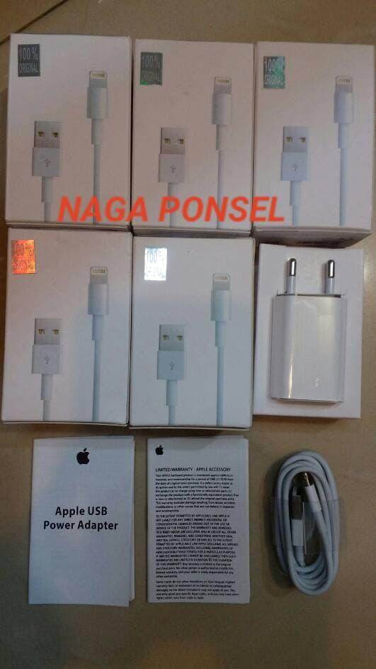 Harga Spesial!! Charger Adapter Iphone 5 5S 5G 6 6S 6Plus Adaptor Ipod Ori Original - ready stock