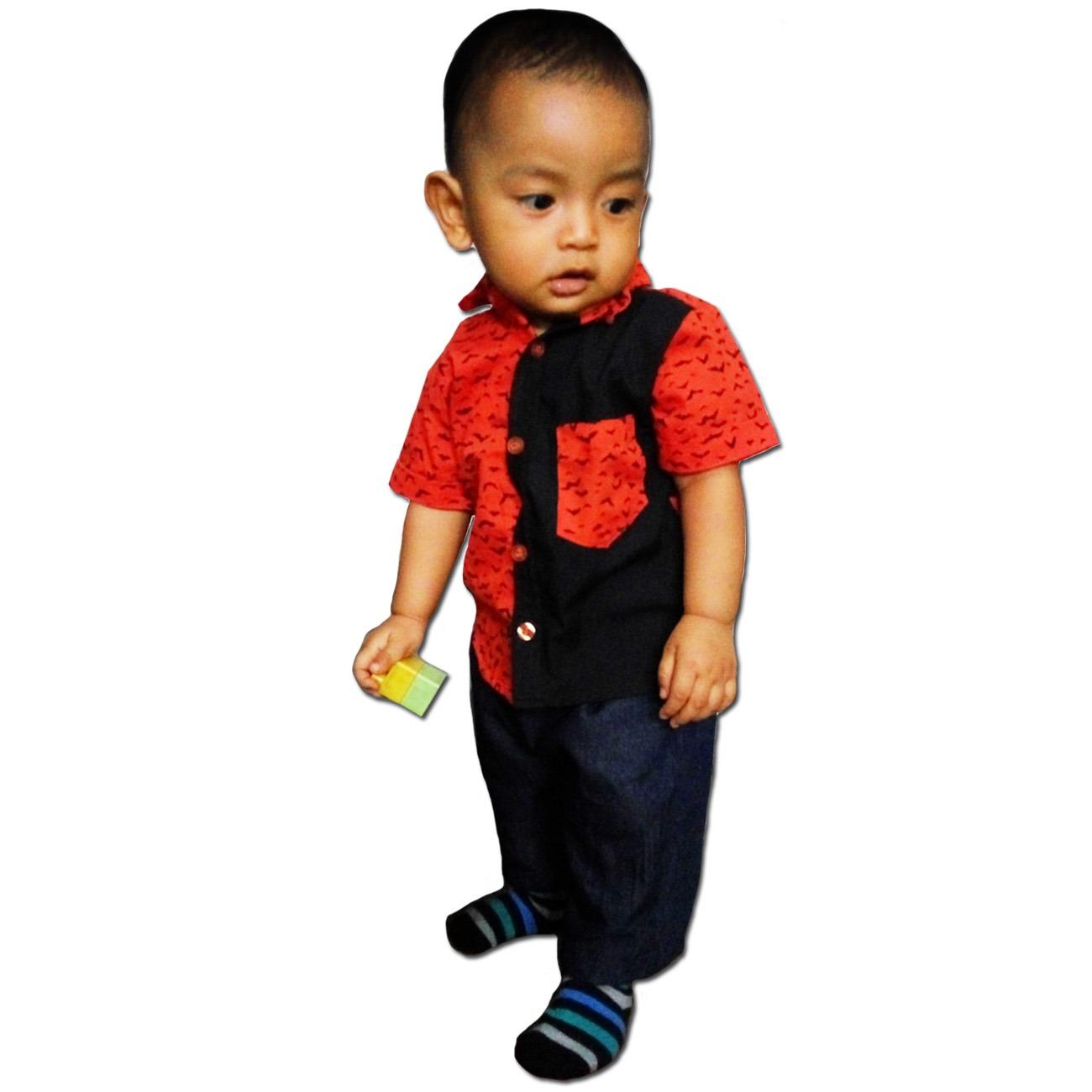 eLBi - Kemeja Anak Bayi Motif Little Bee Boutique / Baju Anak / Baju Anak Laki-laki / Baju Casual Anak Balita / Kemeja Anak Laki-laki / Kemeja Anak