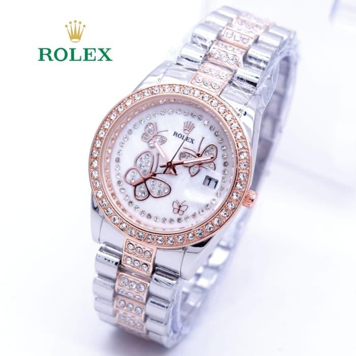 HOT PROMO Jam Tangan Wanita Rolex Kupu Kupu Super Mewah ( Aigner Bonia Casio ). /SALE