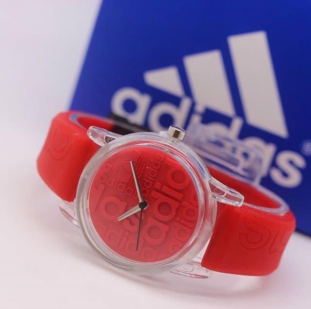 Jam Tangan Pria Wanita Murah Adidas Sky Rubber Red