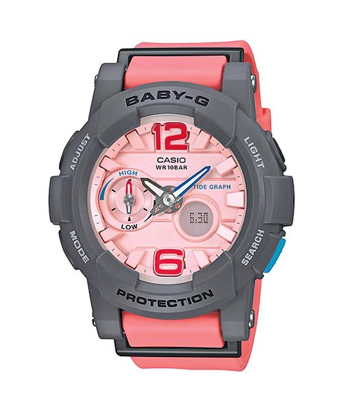 Jam Tangan Wanita strap Karet Casio Baby G BGA-180 - PINK