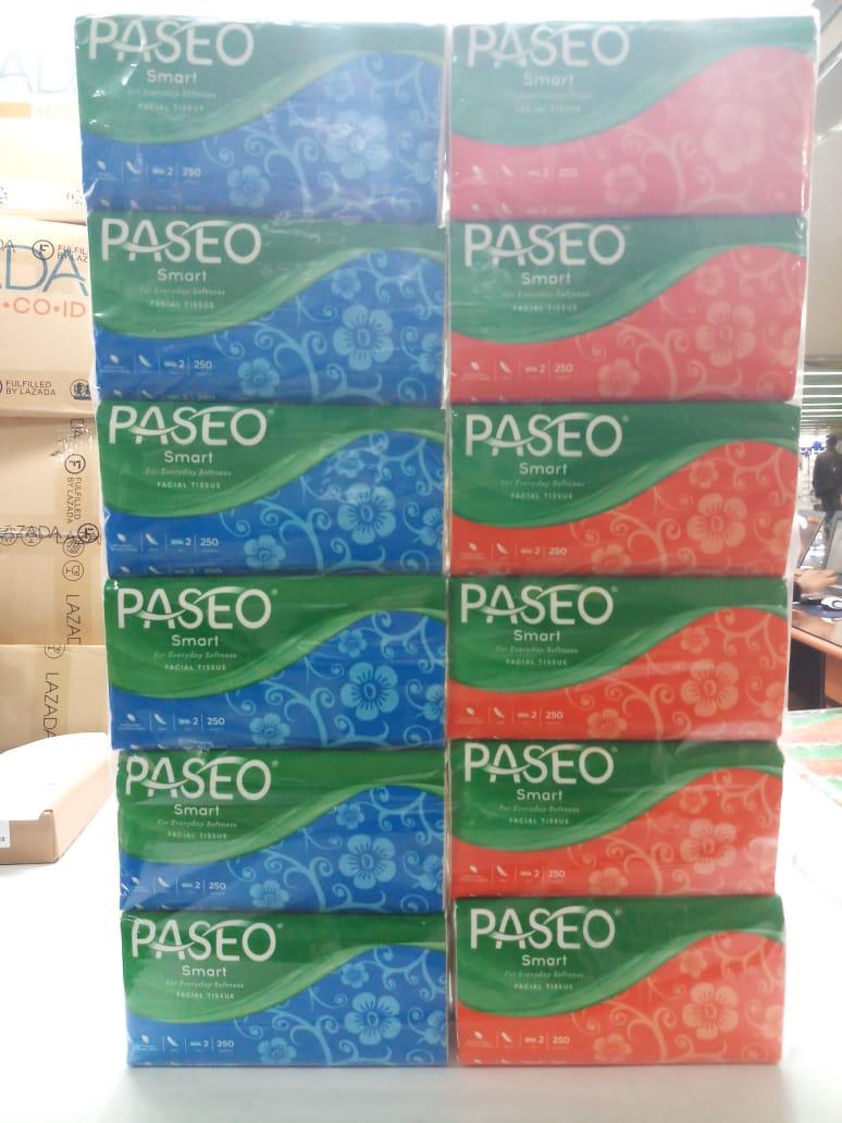 PAKET HEMAT !!! 12 Pcs PASEO Original Tisu Tissue Smart 250 sheets 2 ply ( ISI 12 PCS )