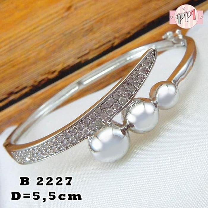 Gelang Emas Putih New Arrival Permata B 2227
