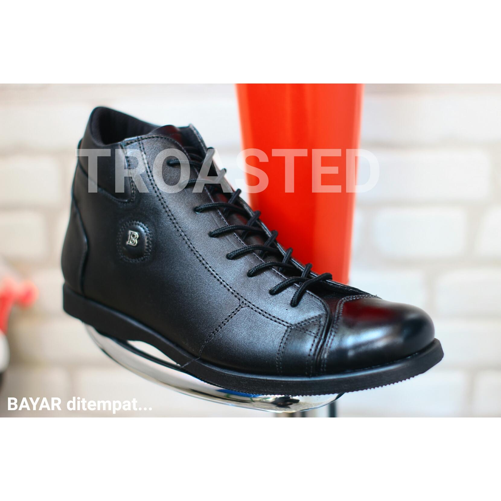 ( COD ) sepatu pantofel kulit pria sepatu kantor pria tali sepatu pesta kuit formal bally ( lokal )