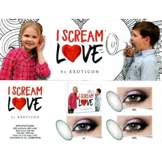 Softlens (Hugs) I Scream Love / I Scream Love Softlens 15.5Mm Normal Murah
