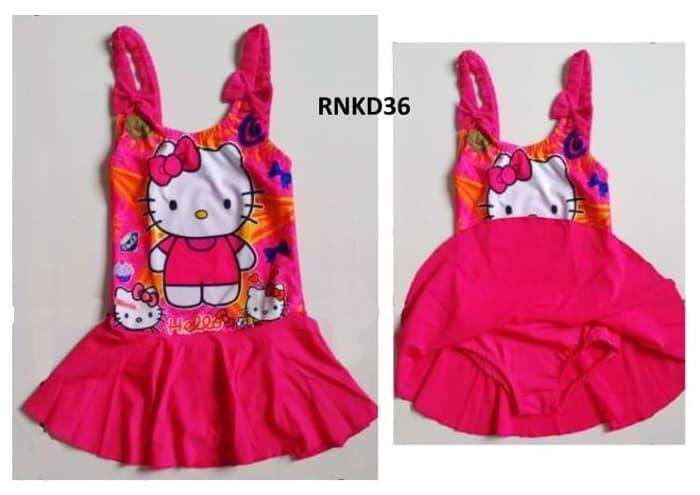 RNKD36 - Baju Renang Tanktop Anak Hello Kitty Star