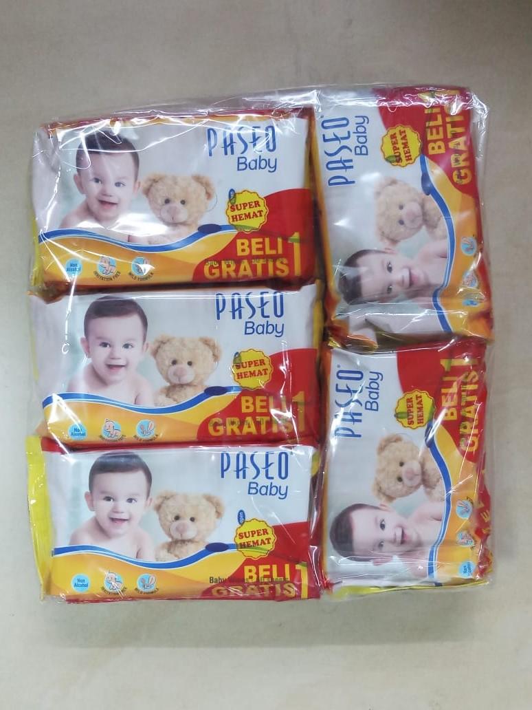 PAKET HEMAT !!! 5 Pack Beli 1 Gratis 1 PASEO Baby Wipes Original Tisu Tissue Basah @ 50 lembar ( isi 10 pcs )