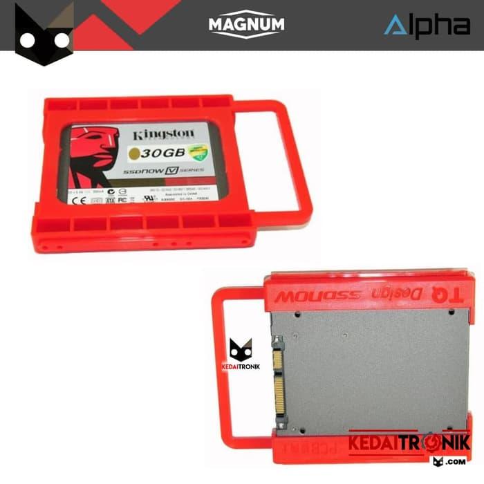 Bracket SSD MAGNUM 2.5 to 3.5 inch for PC HDD Braket Harddisk Merah
