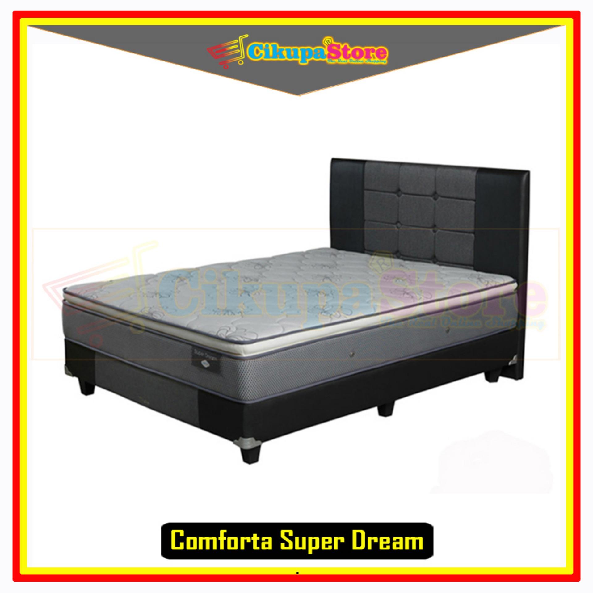 FREE ONGKIR !! Kasur Spring Bed Matras Comforta Super Dream - 160x200 Full Set Divan