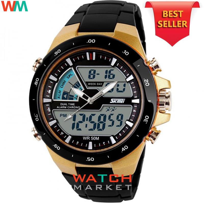 SKMEI Jam Tangan 1016 Pria Olahraga Tahan Air Analog Digital LED Multifungsi Waterproof Sports Men Watch