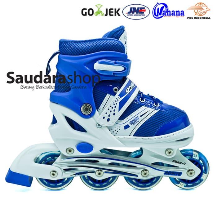 HARGA PROMO!!! sepaturoda / Sepatu Roda Murah / Sepaturoda POWER SUPER jait BIRU - mU5DNX