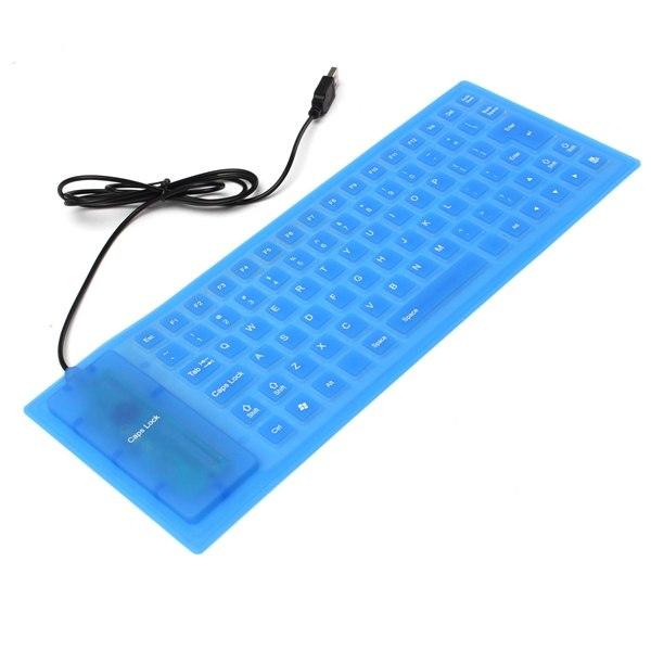 Flexible Keyboard Silicon Mini USB Super Murah Praktis - Keyboard Flexible