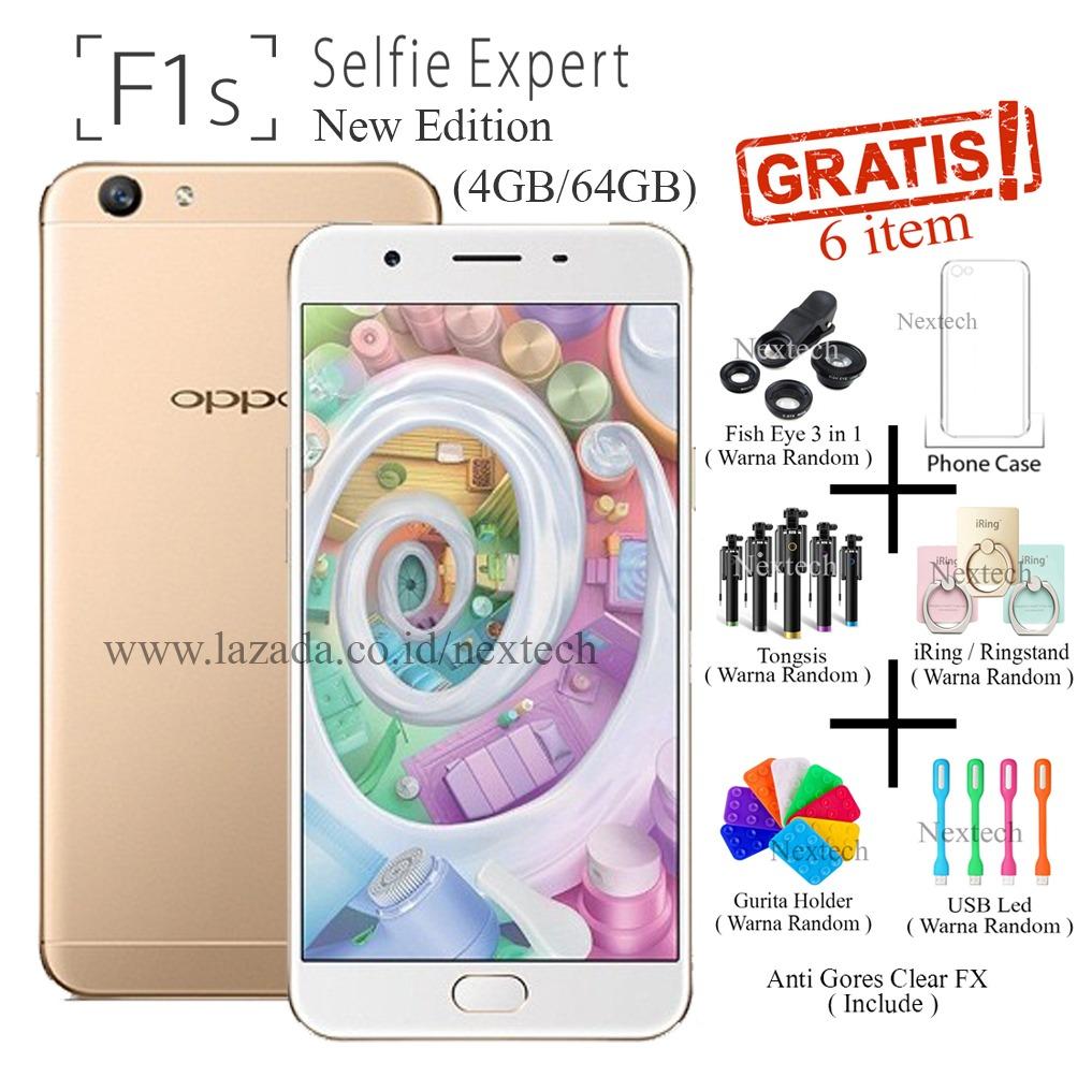 Oppo F1s New Edition - Selfie Expert - Ram 4GB - 64GB - Gold
