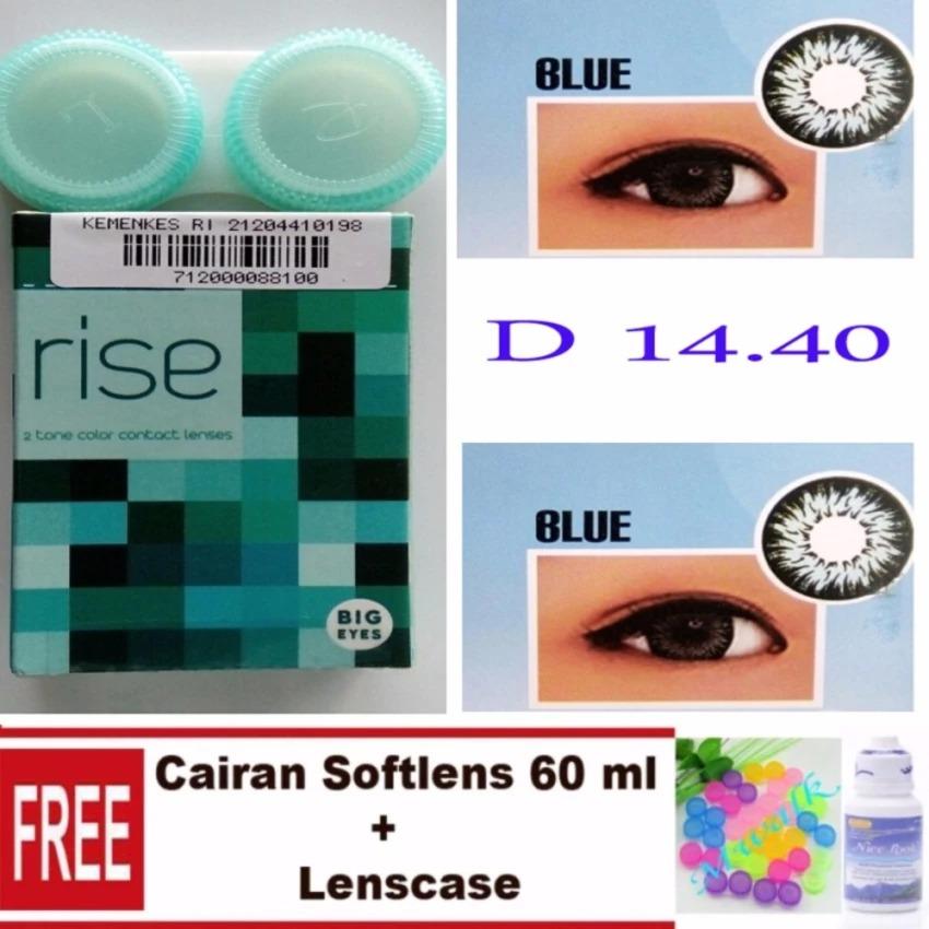 Softlens Rise Gratis Cairan Pembersih Softlens 60ml + Lenscase