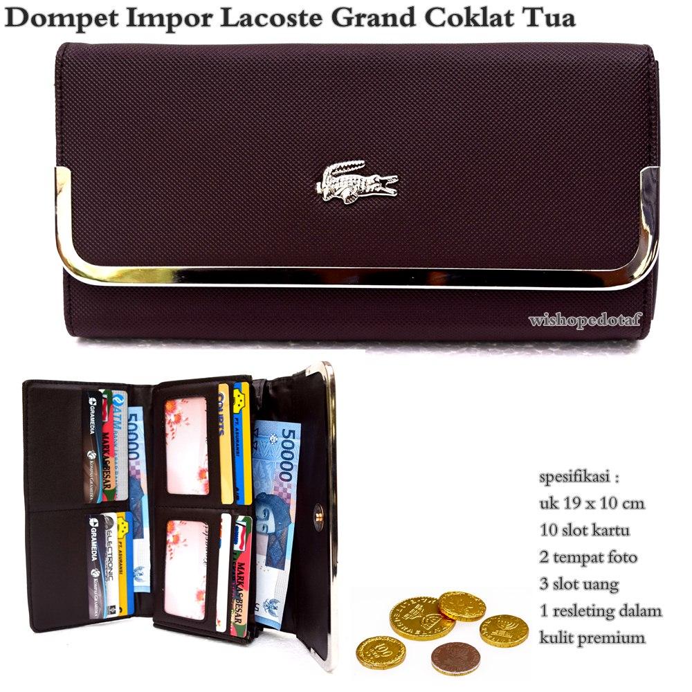 Dompet wanita lacoste grand import