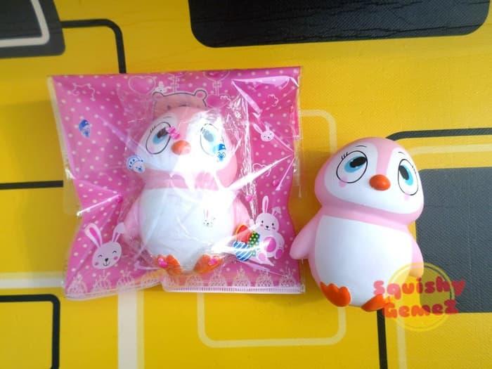 Harga Spesial!! Jumbo Cute Blue Eyes Penguin Squishy Pinguin - ready stock