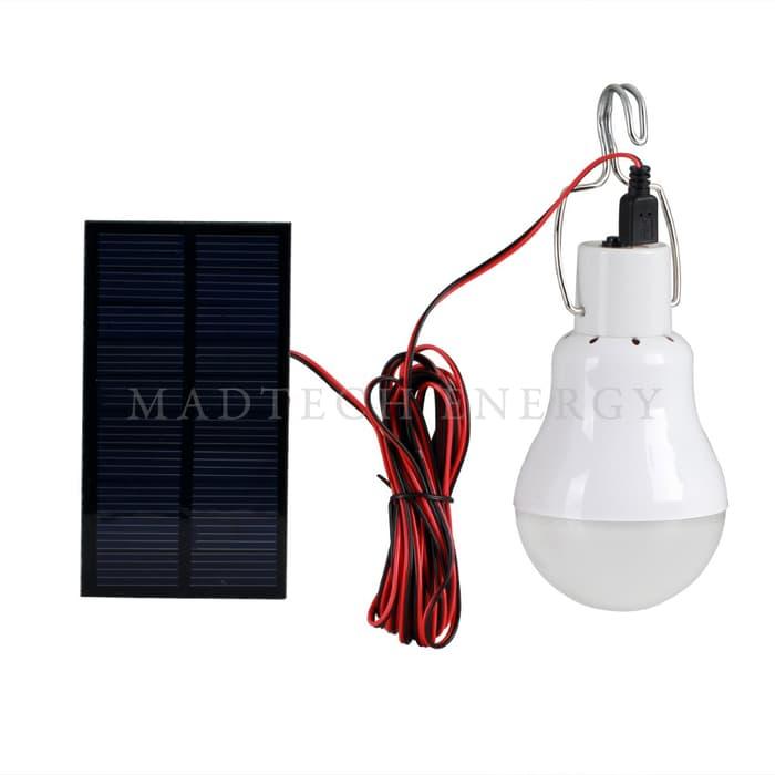 Solar Lampu 12 LED Indoor Gantung Tenaga Matahari Teras 3M MAD-400 @ lampu tumblr tidur led philips led motor emergency hias tumbler belajar gantung mobil