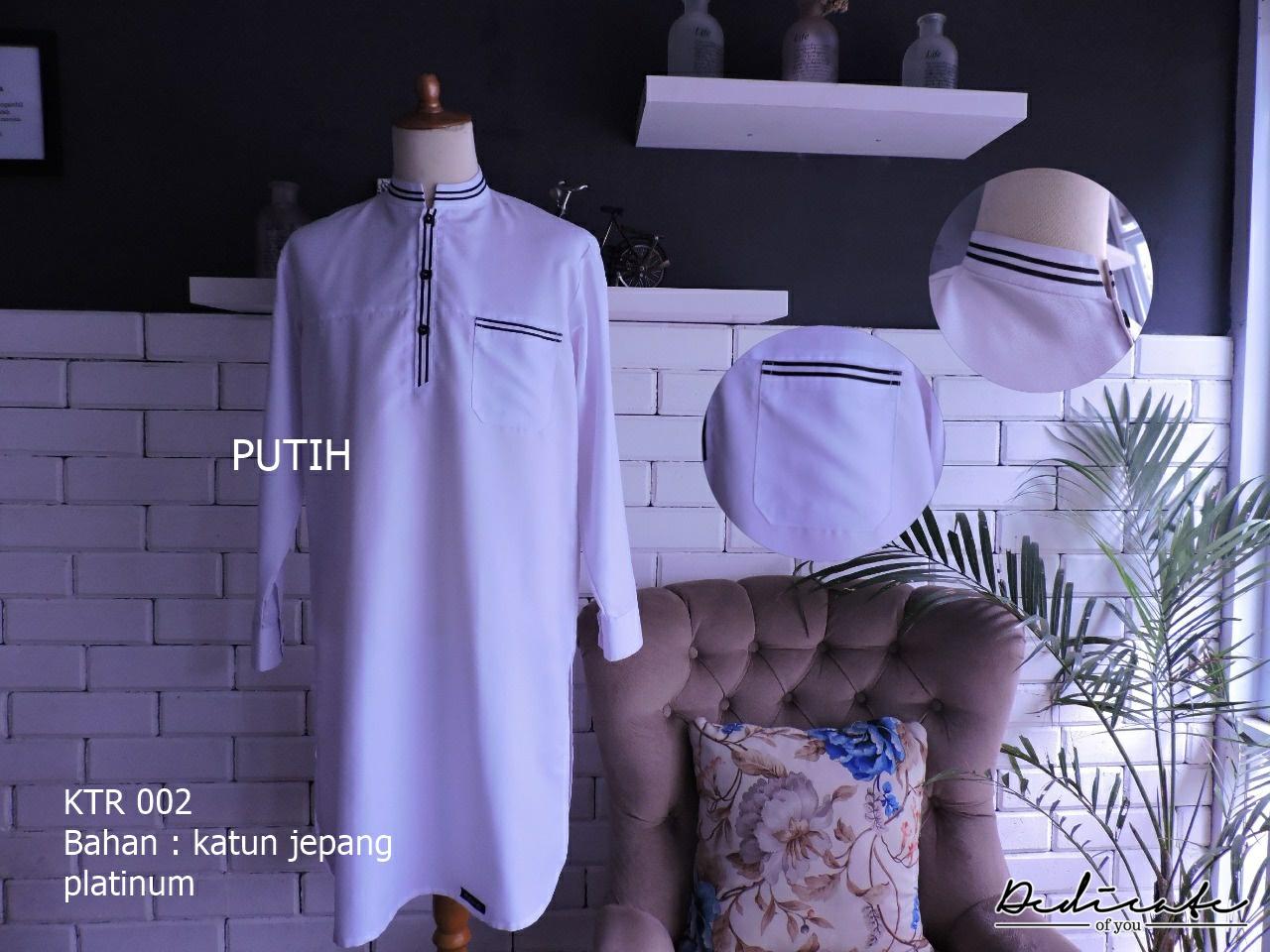 gamis turki ikhwan ORIGINAL kualitas terbaik - Putih, S