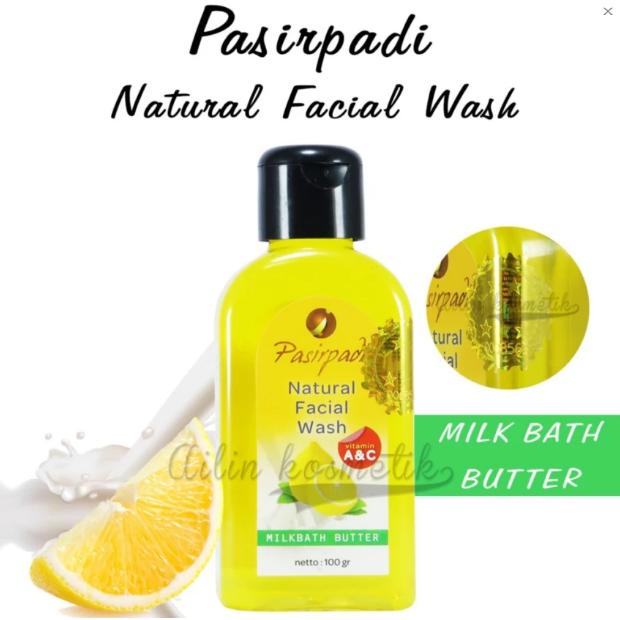 Facial Wash Temulawak Pasir Padi BPOM - Sabun Cair Pembersih Wajah Alami Original