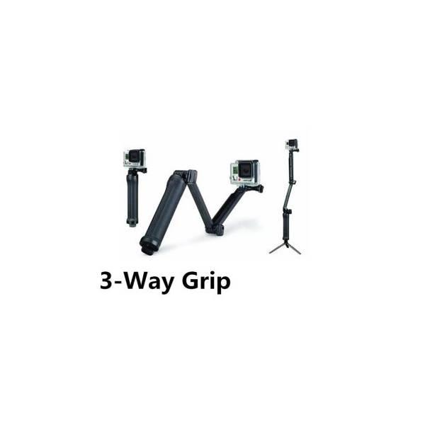 Hot Promo 3Way Gopro Monopod SJCAM Xiaomi Yi B Go Pro Kamera Mini Tripod Tongsis Perlengkapan Kamera