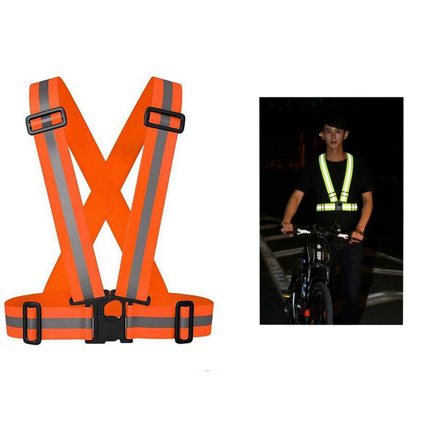 Hoopchina Bike Safe Reflective Safety Vest For Construction Traffic Warehouse Visibility Security Jacket Reflective Strips Wear Uniforms(15*11*8CM)