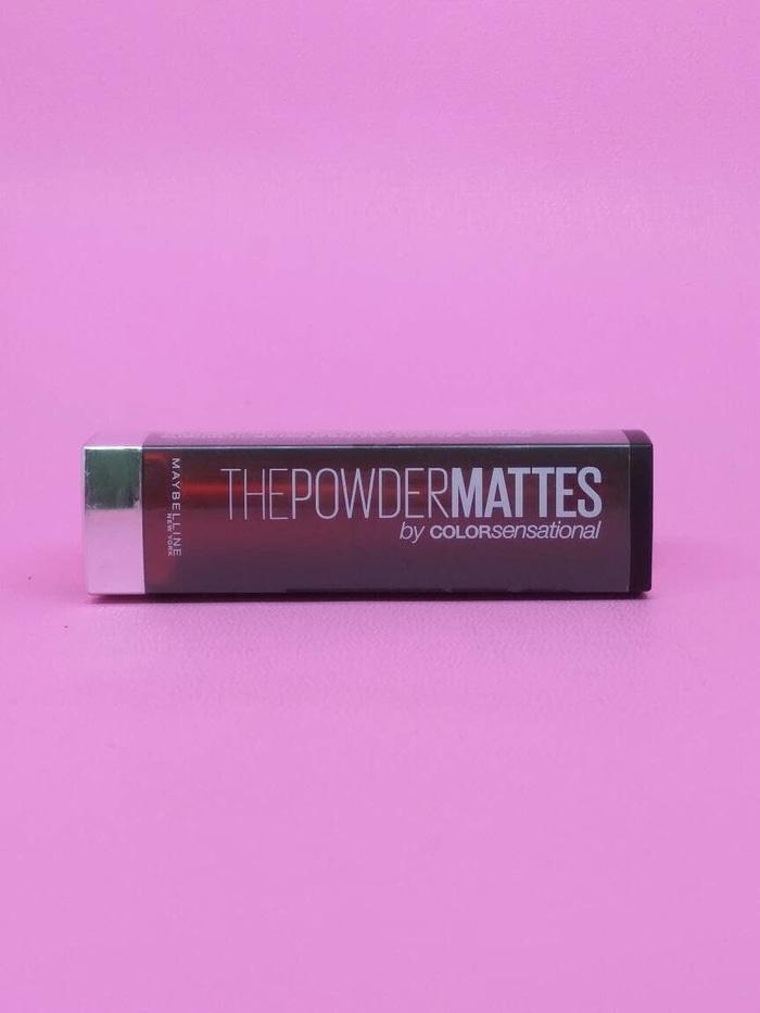 MAYBELLINE LIPSTIK THE POWDER MATTES . PLUM PERFECTION
