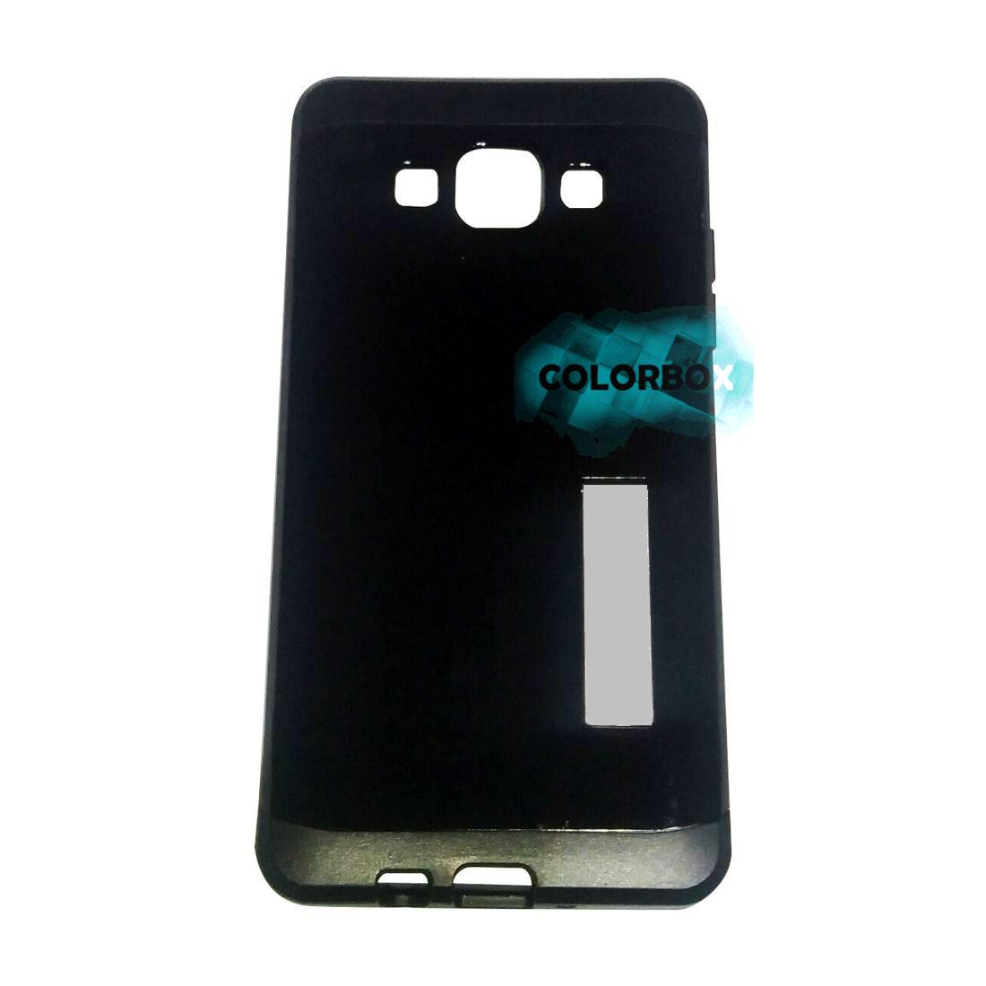 MR Case Slim Armor With Kick Stand Samsung Galaxy E7 / Hardcase Samsung Galaxy E7 / Backcover Samsung Galaxy E7 / Backcase Samsung Galaxy E7 / Casing HP Samsung Galaxy E7 Slim Armor With Kick Stand - Hitam