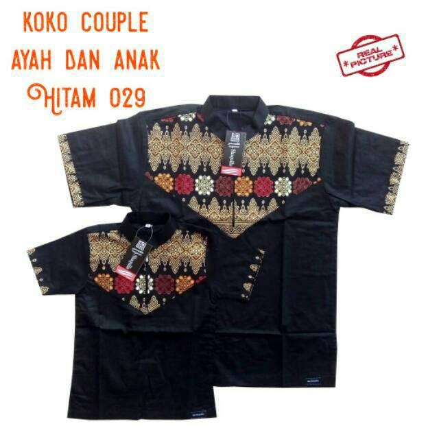 KOKO COUPLE AYAH DAN ANAK WARNA HITAM 029 (DEWASA HITAM029 M)
