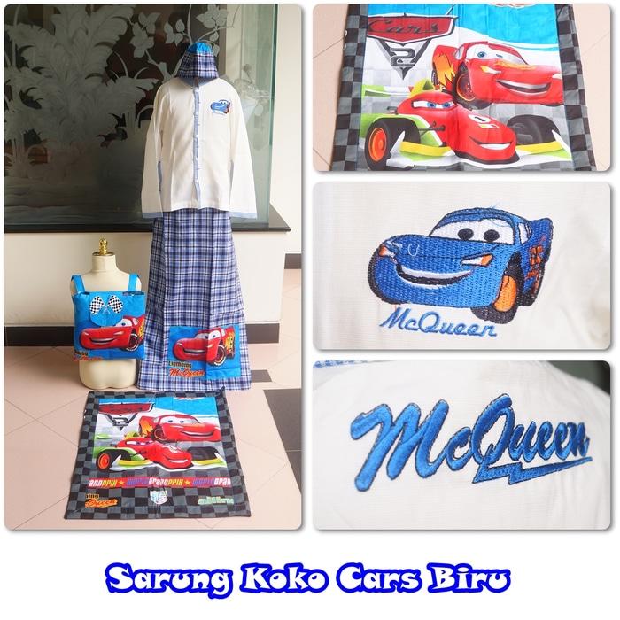Baju Koko Cars Biru XS / baju koko / baju koko anak / baju muslim / baju koko karakter / baju koko murah / baju koko keren / baju koko lucu / baju koko berkualitas