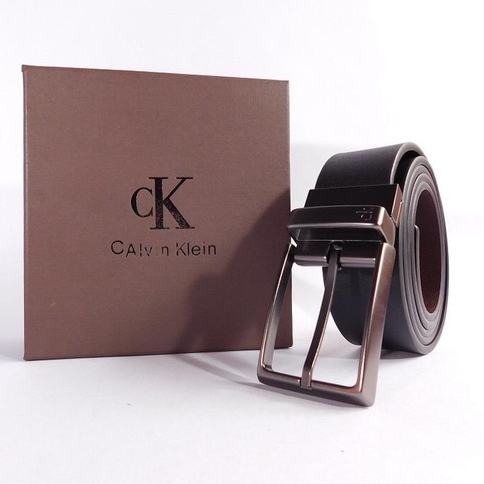 Gesper Ikat Pinggang Kulit Import Pria Branded Calvin Klein Ck 11 - Khwxuc