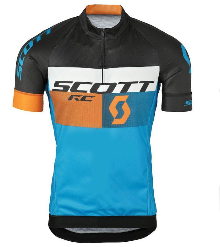 ORIGINAL!!! Jersey sepeda SCOTT Orange XC LENGAN PENDEK dengan kantung belakang - PnumgE