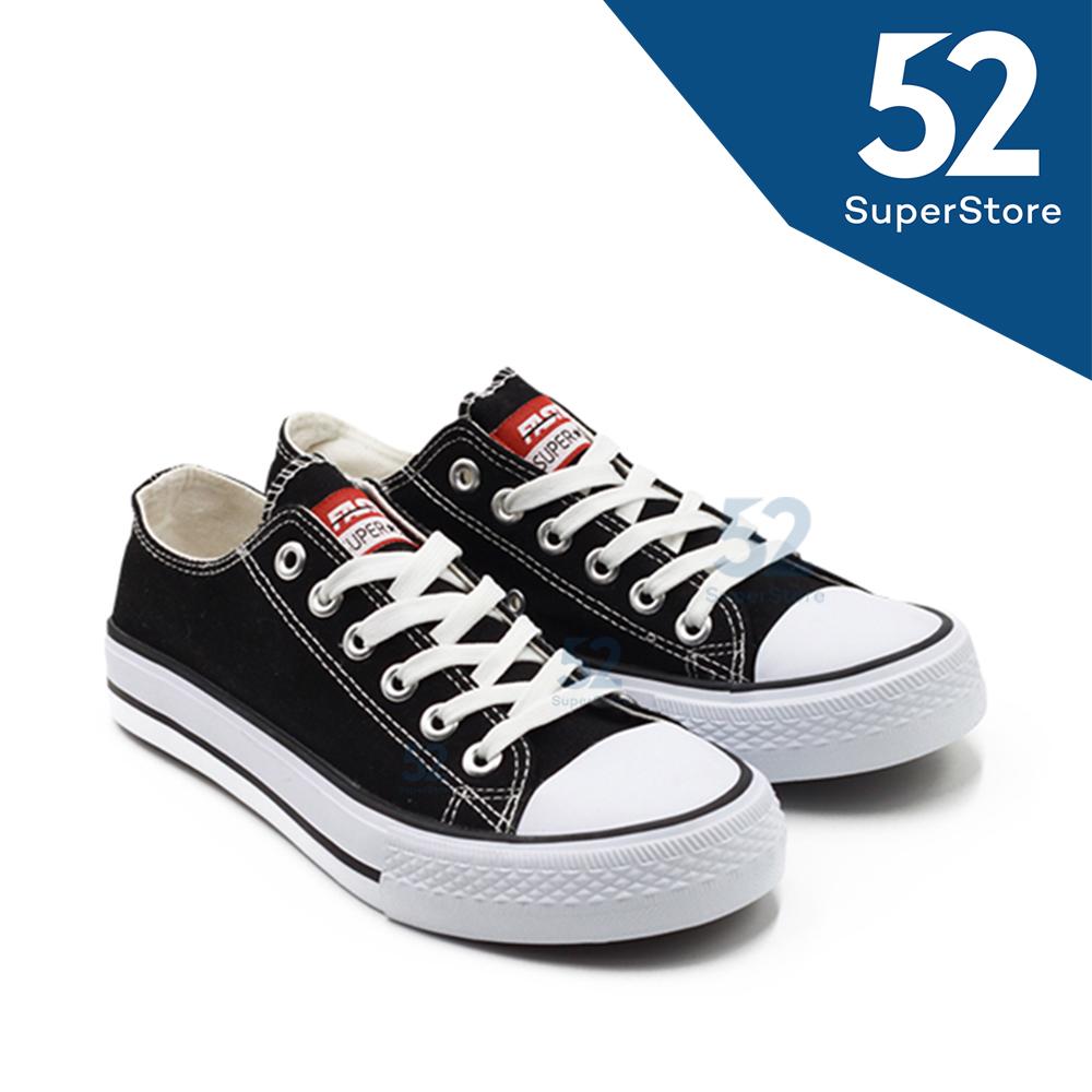 Faster Sepatu Sneakers Kanvas Pria 1603-01 - Hitam Size 40-45