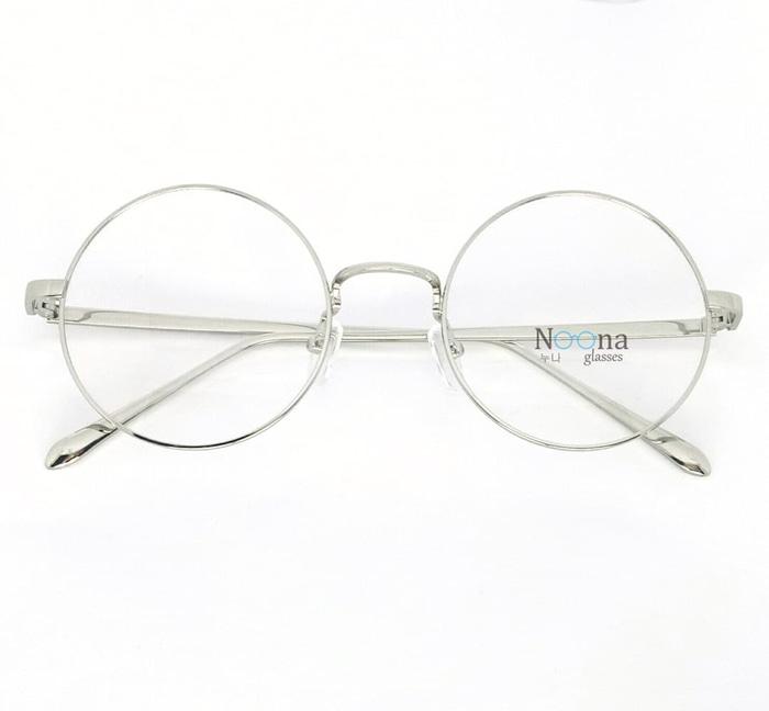 Frame Kacamata Korea Minus Pria Wanita Bulat N003 SV Full Silver
