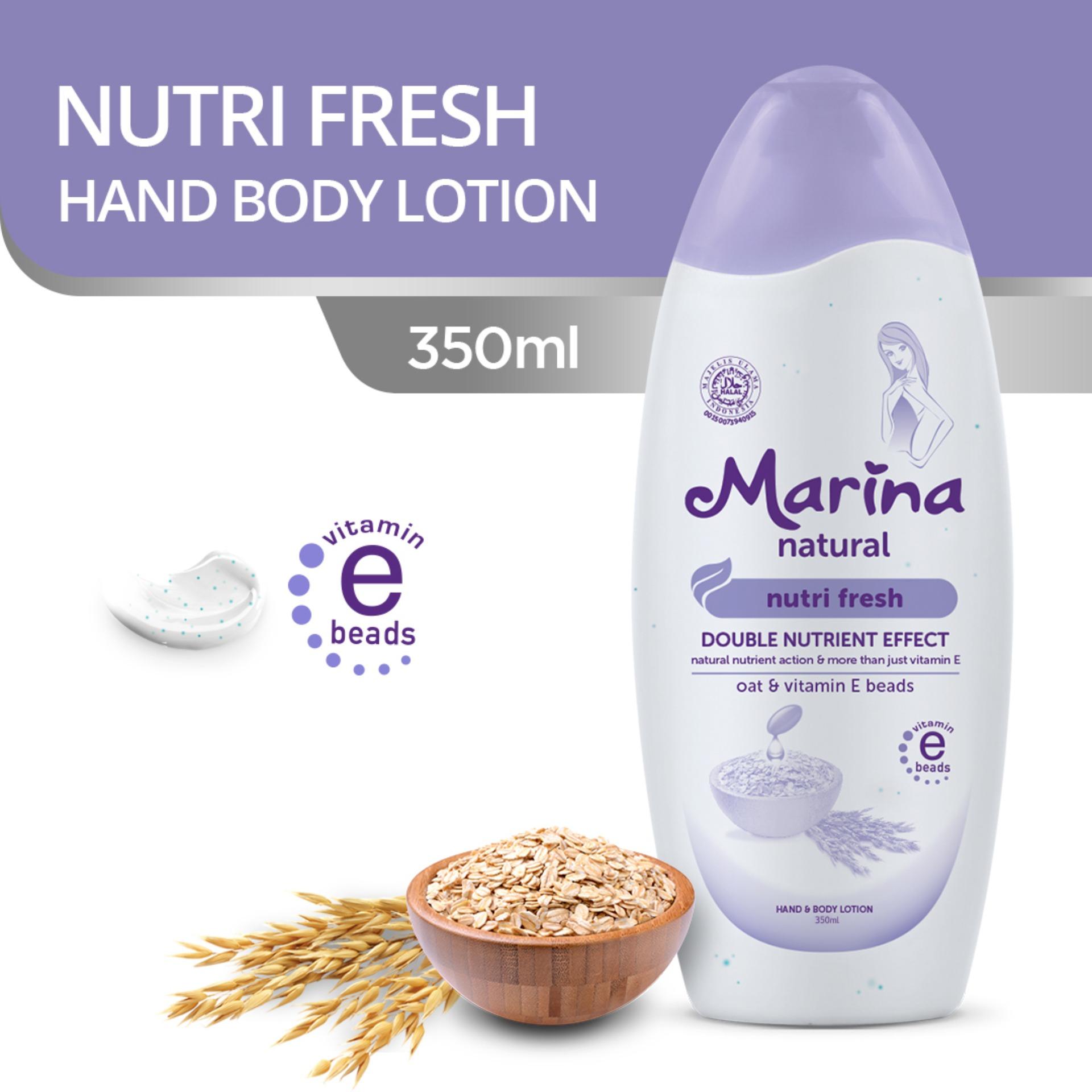 Marina Hand & Body Lotion Natural Nutri Fresh 350 ml
