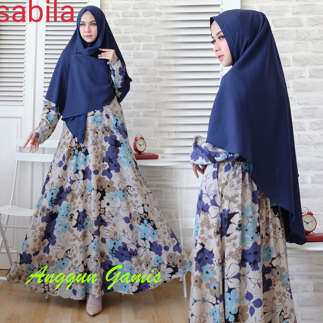 Anggun Store – Anggun Gamis - Gamis Muslimah – Gamis Murah – Gamis Kekinian – Gamis Monalisa – Sabila Biru Dongker