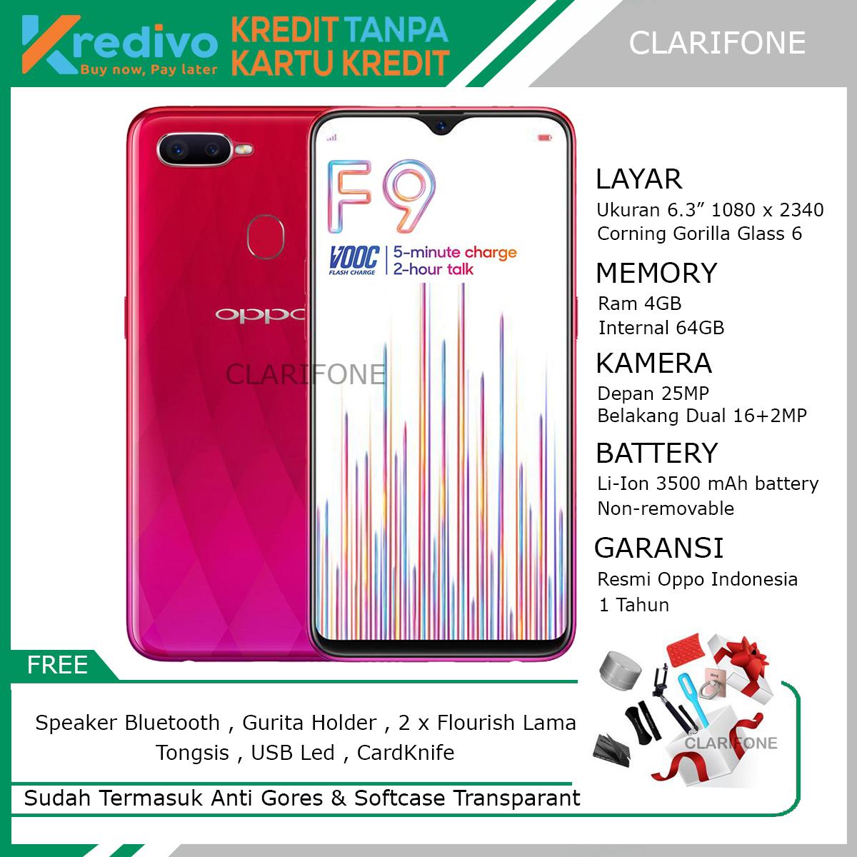 OPPO F9 SMARTPHONE 4GB/64GB - GARANSI RESMI