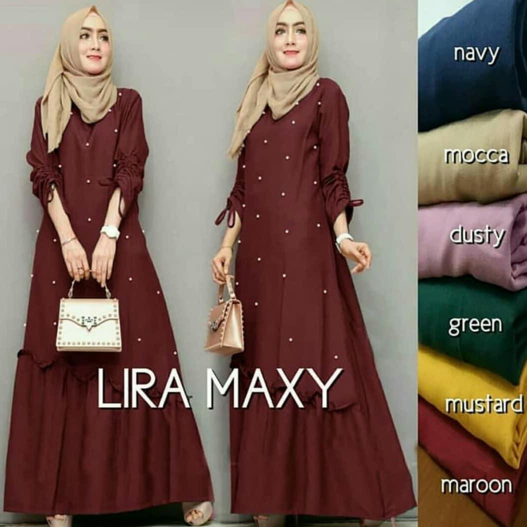 Lira Maxi // Baju Gamis // Dress Wanita