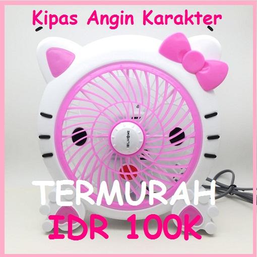 KIPAS ANGIN KARAKTER HELLO KITTY WELHOME MURAH BERKUALITAS