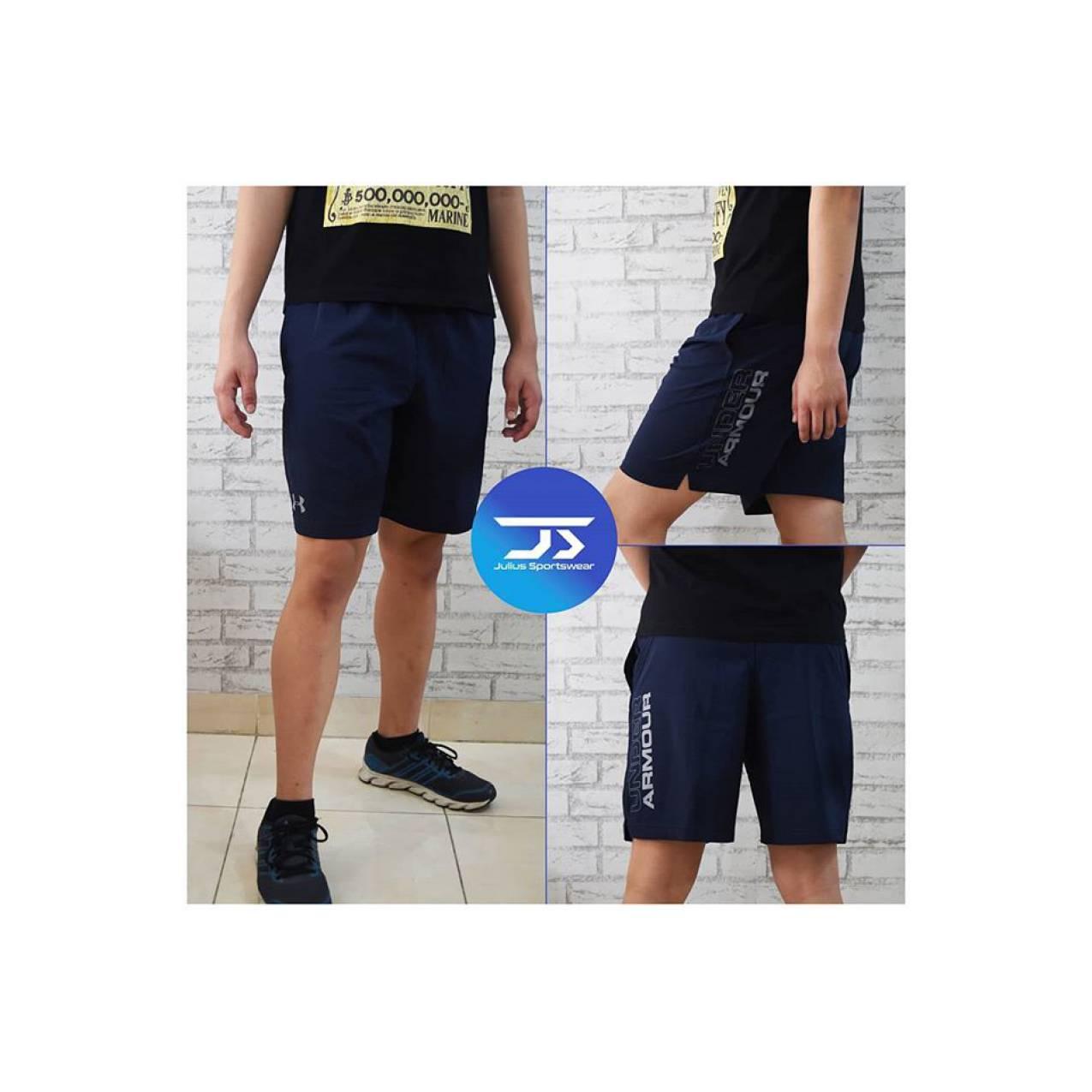 Celana Training Olahraga Under Armour Hit Woven Shorts Navy Original - Navy, S