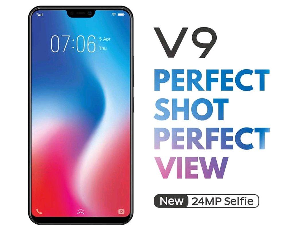 VIVO V9 Smartphone - Black [64GB/4GB]