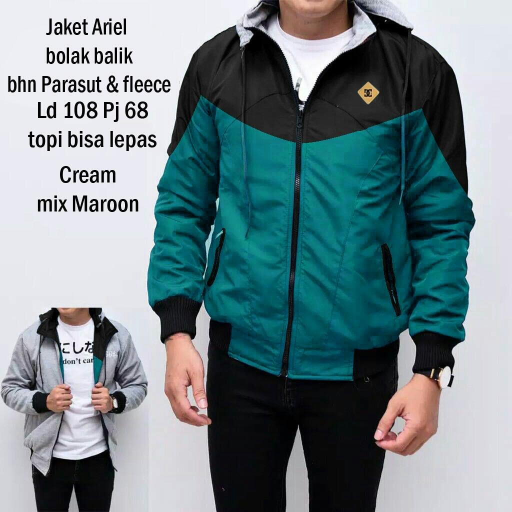 theclover JAKET ALEX BOLAK BALIK/ATASAN PRIA/JAKET KOMBINASI