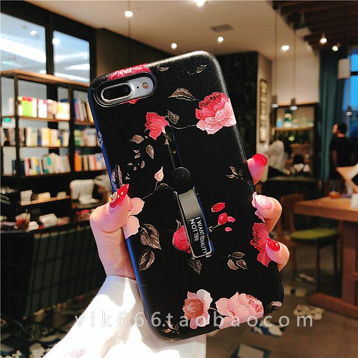 Selubung Ponsel 7 Plus/Iphone8 Jepang atau Korea Selatan Bunga Apple Identitas Cincin