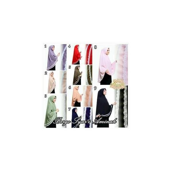 Promo Hari Ini Bergo Syar I Aminah Khimar Syari Aminah Khimar Amina Tren Baru Untuk Lebaran